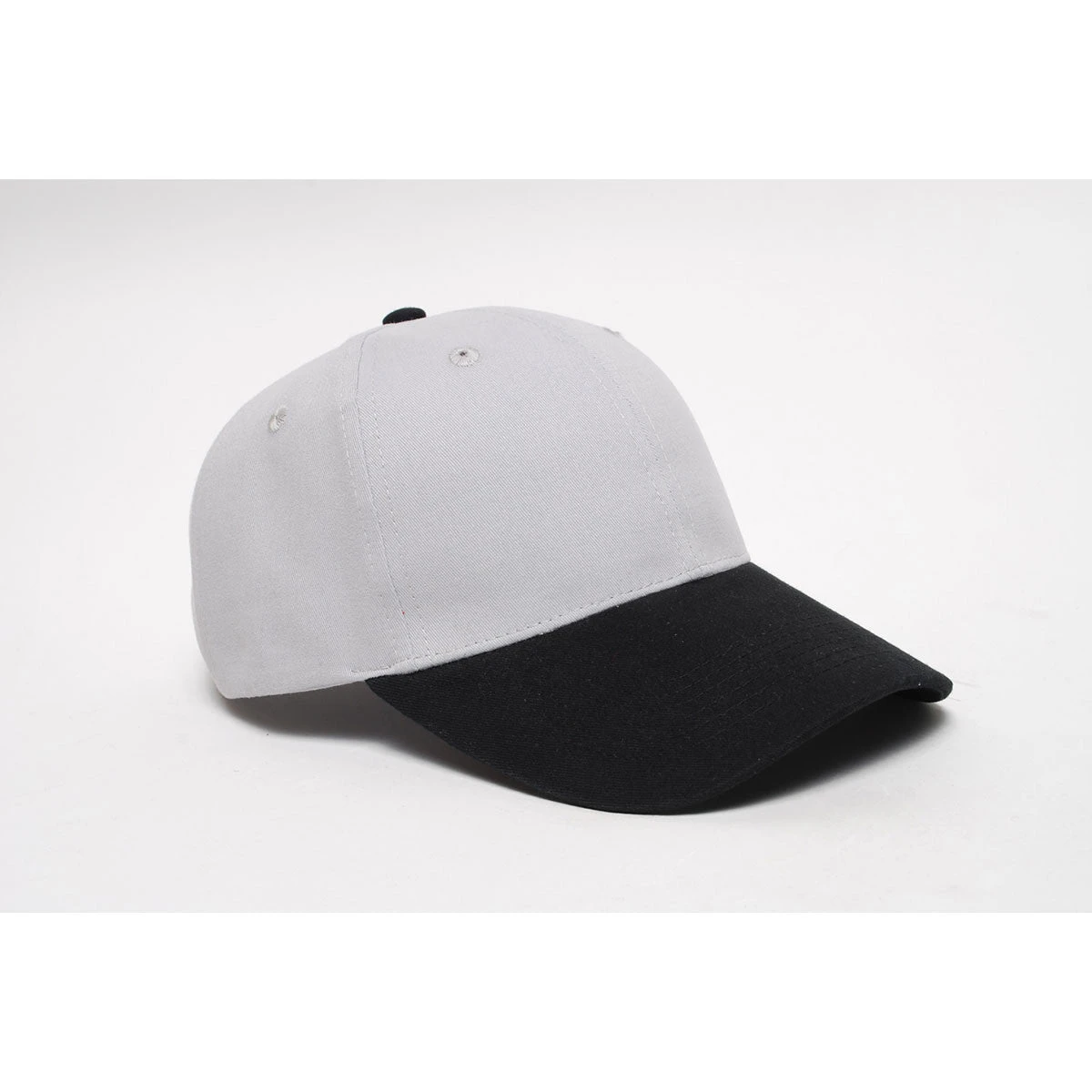 Pacific Headwear Silver/Black Velcro Adjustable Brushed Twill Cap 1 Pacific Headwear Silver/Black Velcro Adjustable Brushed Twill Cap
