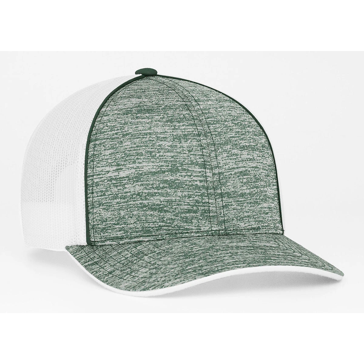 Pacific Headwear Dark Green Heather Snapback Trucker Cap 1 Pacific Headwear Dark Green Heather Snapback Trucker Cap