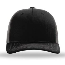 Richardson Black/Charcoal Recycled Trucker Cap -Richardson Sales 112RE Black Charcoal 4
