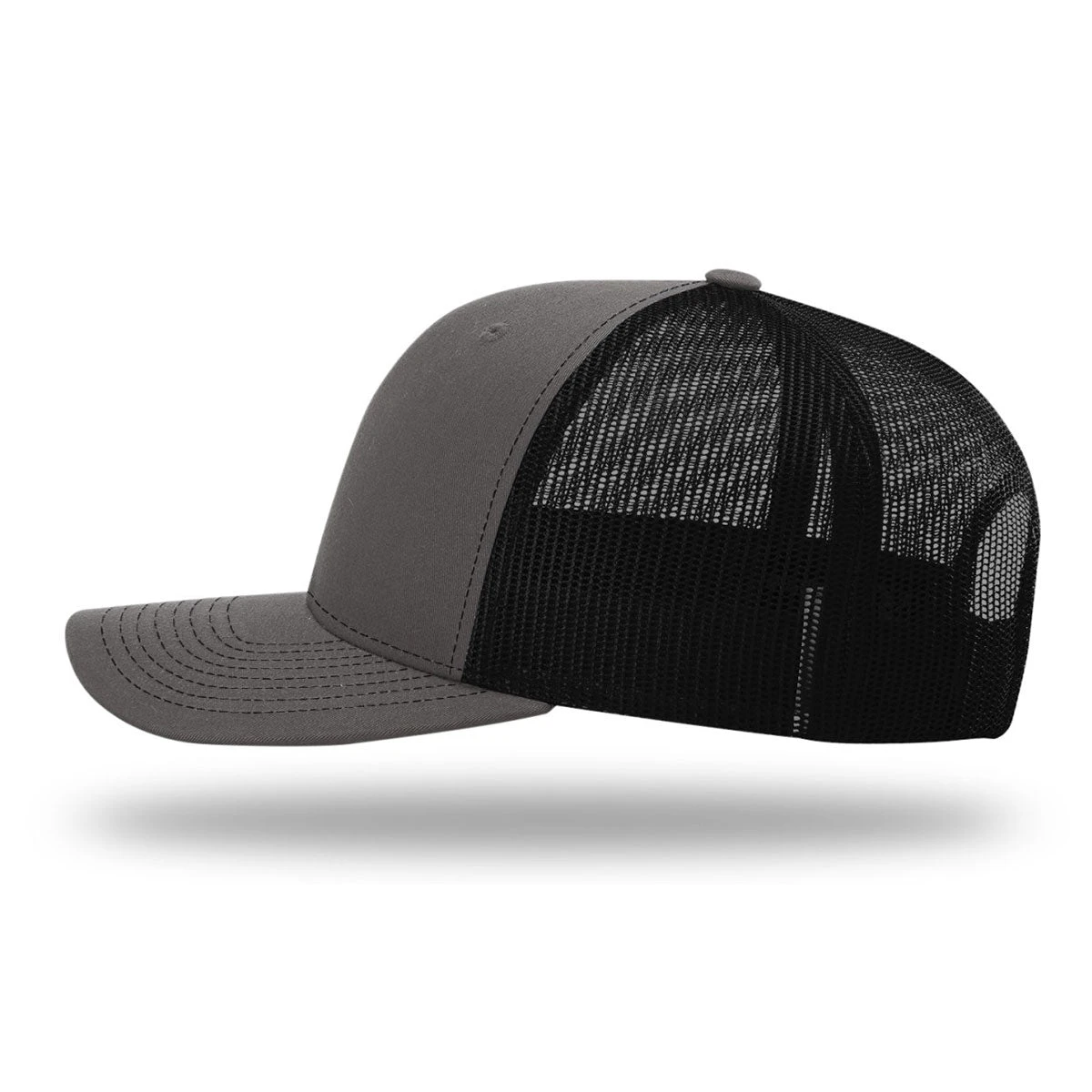 Richardson Charcoal/Black Recycled Trucker Cap 3 Richardson Charcoal/Black Recycled Trucker Cap - Image 3