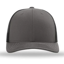 Richardson Charcoal/Black Recycled Trucker Cap 7 Richardson Charcoal/Black Recycled Trucker Cap -Richardson Sales 112RE Charcoal Black 4