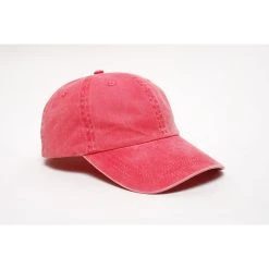 Pacific Headwear Cape Red Velcro Adjustable Washed Pigment Dyed Cap