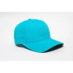 Pacific Headwear Blue Teal Velcro Adjustable Cotton Poly Cap