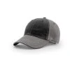 Richardson Black/Charcoal/White Lifestyle Unstructured Alternate Washed Chino Cap