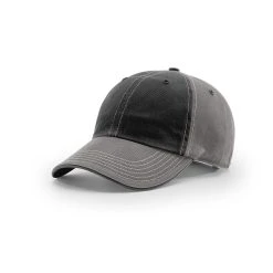 Richardson Black/Charcoal/White Lifestyle Unstructured Alternate Washed Chino Cap