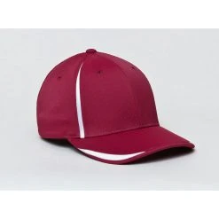 Pacific Headwear Cardinal/White Universal M3 Performance Cap
