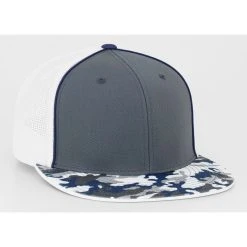 Pacific Headwear Graphite/Navy D-Series Universal Trucker Mesh Cap