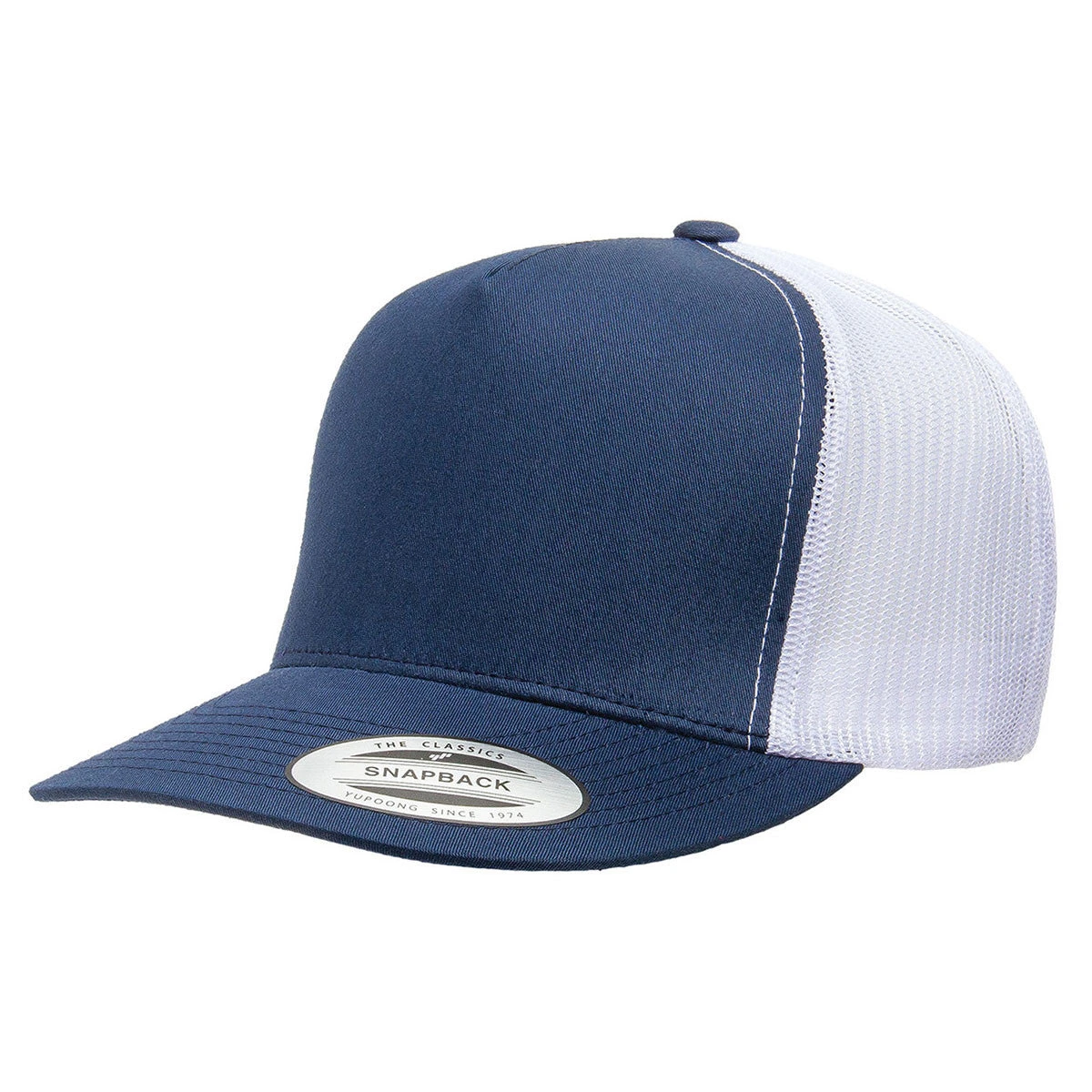Yupoong Navy/White Adult 5-Panel Classic Trucker Cap 1 Yupoong Navy/White Adult 5-Panel Classic Trucker Cap