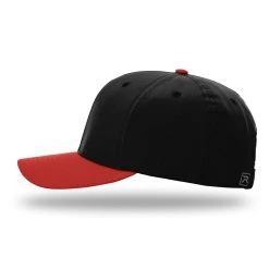 Richardson Black/Red Lite R-Flex Adjustable Micro Hook & Loop Cap -Richardson Sales 634 Black Red 3