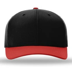 Richardson Black/Red Lite R-Flex Adjustable Micro Hook & Loop Cap -Richardson Sales 634 Black Red 4