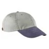 Adams® Adams Men's Stone/Navy 6-Panel Low-Profile Washed Pigment-Dyed Cap