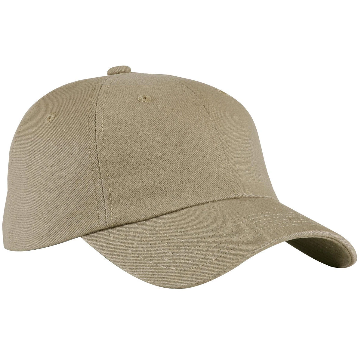 Port Authority Khaki Brushed Twill Cap 1 Port Authority Khaki Brushed Twill Cap