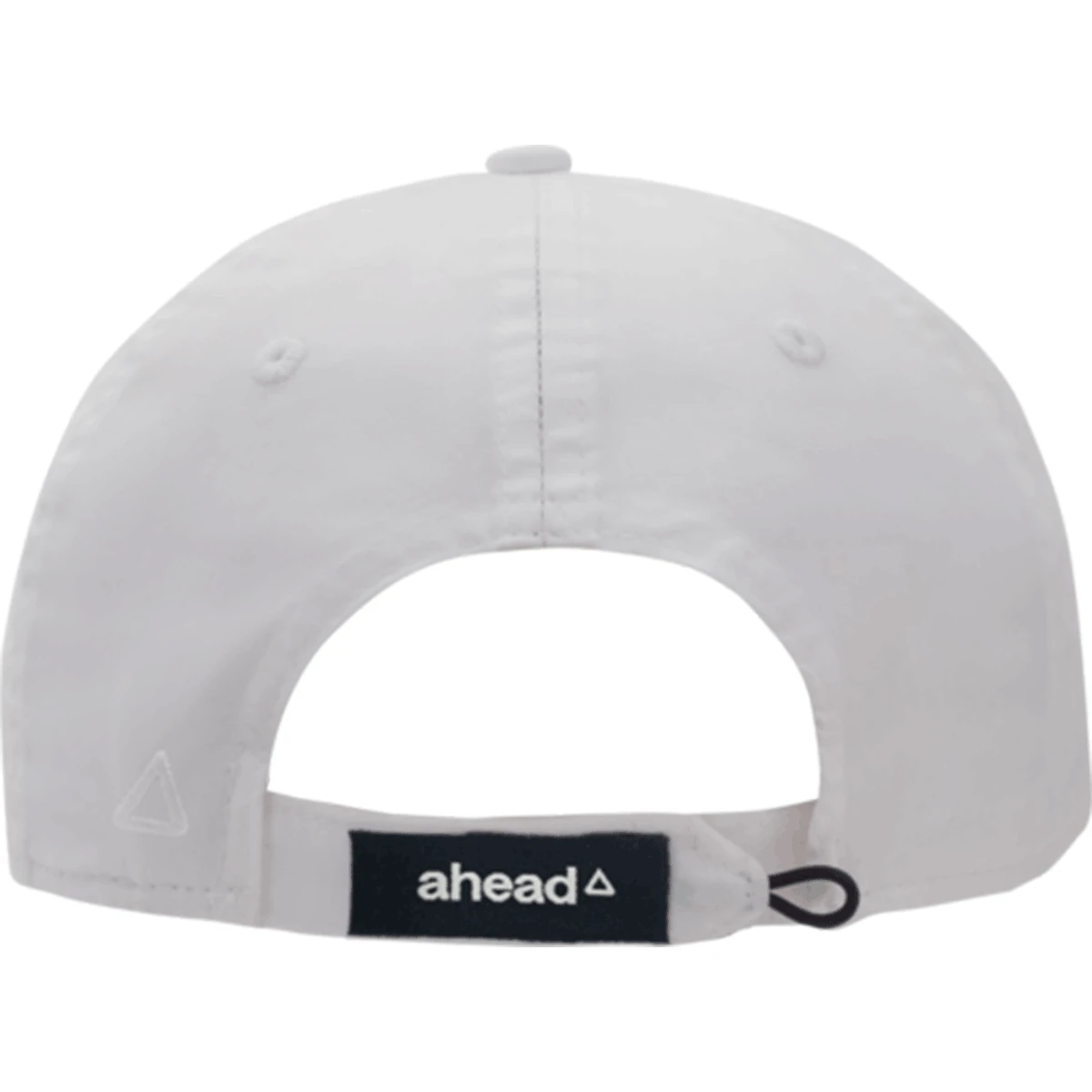AHEAD White Lightweight Cotton Solid Cap 2 AHEAD White Lightweight Cotton Solid Cap - Image 2