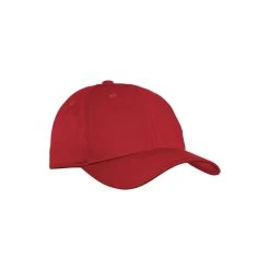 Port Authority Red Fine Twill Cap