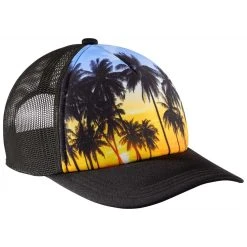 Port Authority Palm Trees Snapback Photo Real Trucker Cap -Richardson Sales C950 Palm Trees 4