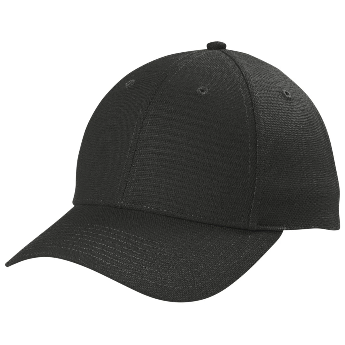 CornerStone Black Canvas Cap 3 CornerStone Black Canvas Cap - Image 3