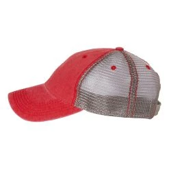 Legacy Scarlet Red/Grey Dashboard Trucker Cap -Richardson Sales DTA Scarlet Red Grey 3