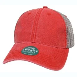 Legacy Scarlet Red/Grey Dashboard Trucker Cap -Richardson Sales DTA Scarlet Red Grey 4