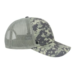 Zusa Digitized Camo Print/Military Green Open Road Trucker Cap -Richardson Sales Digi Camo 3