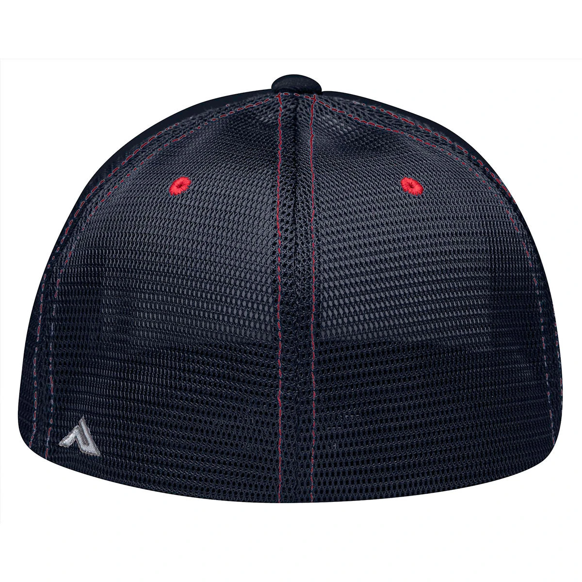 Pacific Headwear Red/Navy/Navy Premium M2 Performance Trucker FlexFit Cap 2 Pacific Headwear Red/Navy/Navy Premium M2 Performance Trucker FlexFit Cap - Image 2