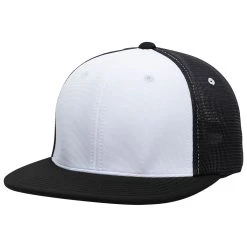 Pacific Headwear White/Black/Black Premium M2 Performance Trucker FlexFit Cap 5 Pacific Headwear White/Black/Black Premium M2 Performance Trucker FlexFit Cap -Richardson Sales ES341 White Black Black 3