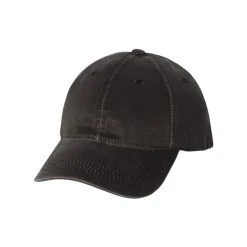 Outdoor Cap Black Weathered Twill Cap