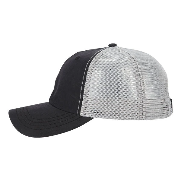 Paramount Apparel Black/Silver Wax Cloth Mesh Cap 3 Paramount Apparel Black/Silver Wax Cloth Mesh Cap - Image 3