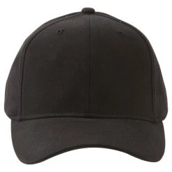 Paramount Apparel Black Spandex Twill Cap