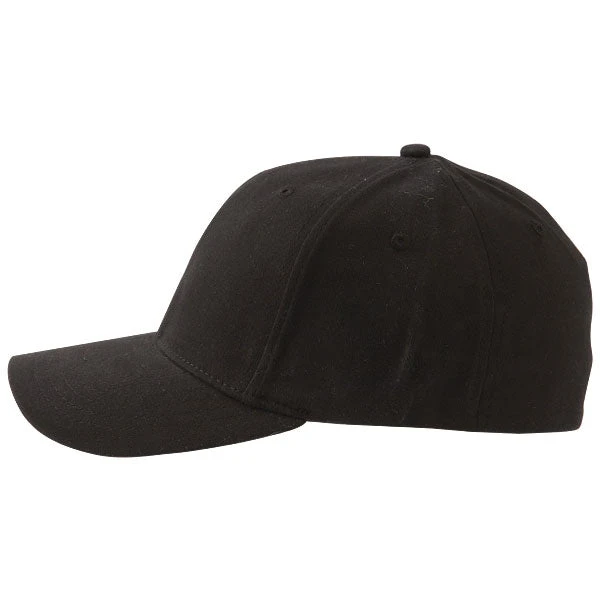 Paramount Apparel Black Spandex Twill Cap 3 Paramount Apparel Black Spandex Twill Cap - Image 3