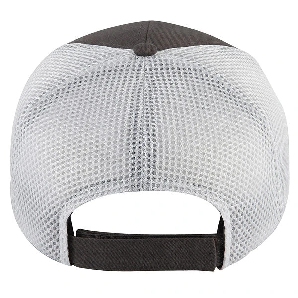 Paramount Apparel Charcoal/White Structured Cotton Twill Cap 2 Paramount Apparel Charcoal/White Structured Cotton Twill Cap - Image 2