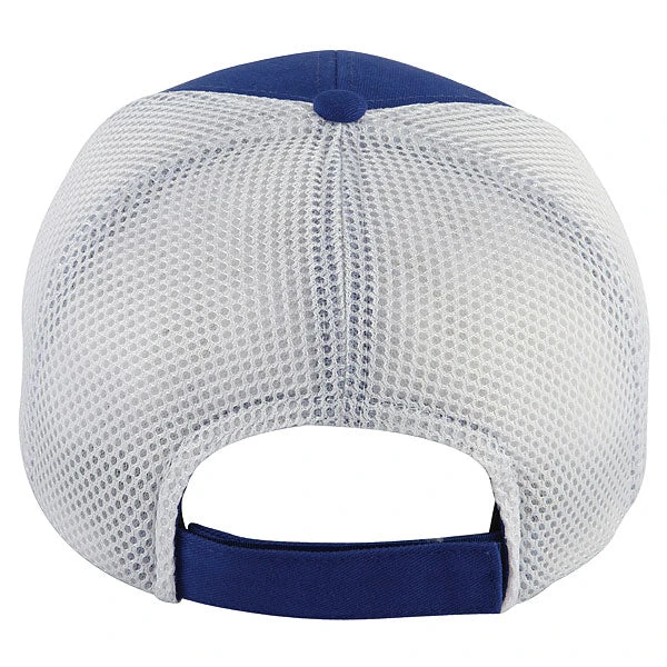 Paramount Apparel Royal/White Structured Cotton Twill Cap 2 Paramount Apparel Royal/White Structured Cotton Twill Cap - Image 2