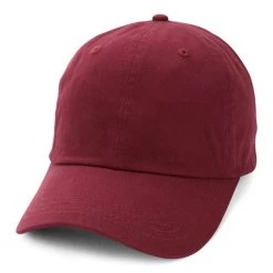Paramount Apparel Maroon Garment Washed Cap
