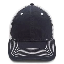 Paramount Apparel Navy/White Heavy Washed Cap