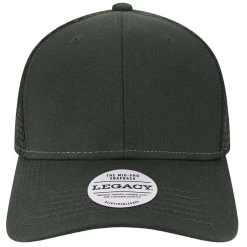 Legacy Black/Black Mid-Pro Snapback Trucker Cap