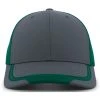 Pacific Headwear Carbon/Dark Green/Carbon Welded Sideline Cap