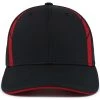 Pacific Headwear Black/Red Coolcore Sildline Snapback Cap