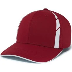 Pacific Headwear Cardinal/White Coolcore Sildline Snapback Cap -Richardson Sales P303 Cardinal White 3