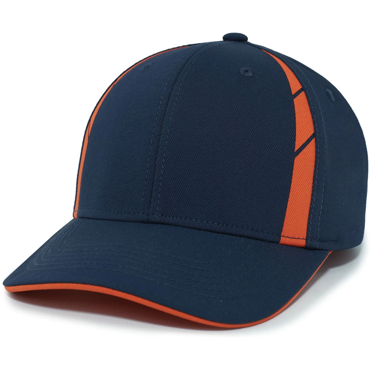 Pacific Headwear Navy/Orange Coolcore Sildline Snapback Cap 3 Pacific Headwear Navy/Orange Coolcore Sildline Snapback Cap - Image 3