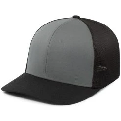 Pacific Headwear Graphite/Black/Black Fusion Trucker Cap -Richardson Sales P401 Graphite Black Black 3