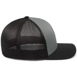 Pacific Headwear Graphite/Black/Black Fusion Trucker Cap -Richardson Sales P401 Graphite Black Black 4