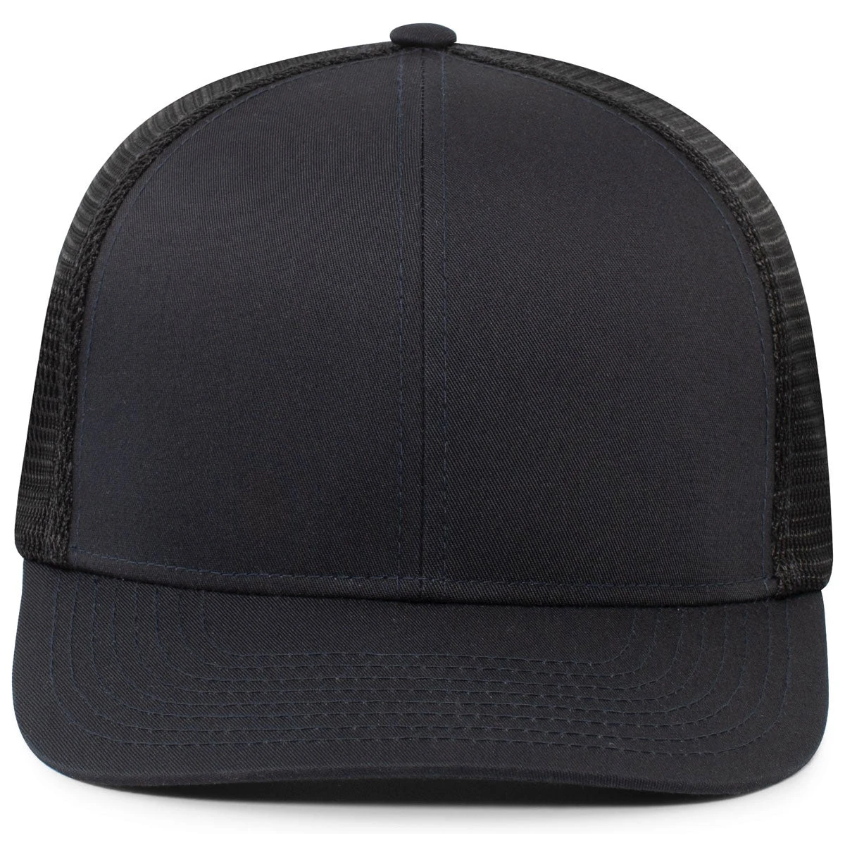 Pacific Headwear Navy Fusion Trucker Cap 1 Pacific Headwear Navy Fusion Trucker Cap