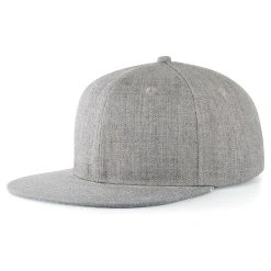 Pacific Headwear Light Heather Wool Blend Heather Snapback Cap -Richardson Sales P750 Light Heather 3