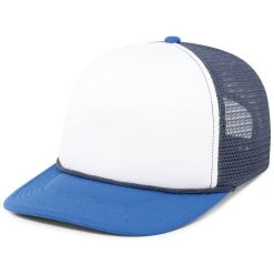 Pacific Headwear White/Navy/Royal Foamie Fresh Trucker Cap -Richardson Sales P782 White Navy Royal 3