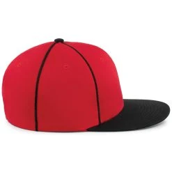 Pacific Headwear Red/Black Momentum Team Cap -Richardson Sales P820 Red Black 4