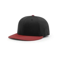 Richardson Black/Cardinal Performance Team Series Combination Lite R-Flex Cap