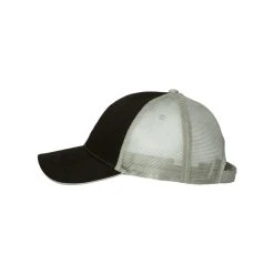 Valucap Black/Grey Sandwich Trucker Cap -Richardson Sales S102 Black Grey 3