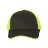 Valucap Charcoal/Neon Yellow Sandwich Trucker Cap