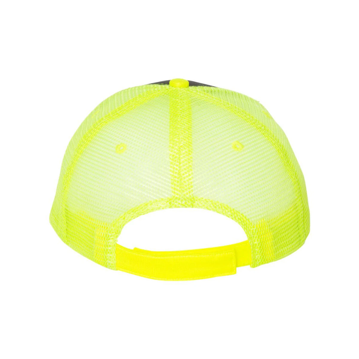 Valucap Charcoal/Neon Yellow Sandwich Trucker Cap 2 Valucap Charcoal/Neon Yellow Sandwich Trucker Cap - Image 2