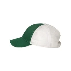 Valucap Dark Green/White Sandwich Trucker Cap 5 Valucap Dark Green/White Sandwich Trucker Cap -Richardson Sales S102 Dark Green White 3