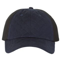 Sportsman Navy/Black Quilted Cap -Richardson Sales SP960 Navy Black 3